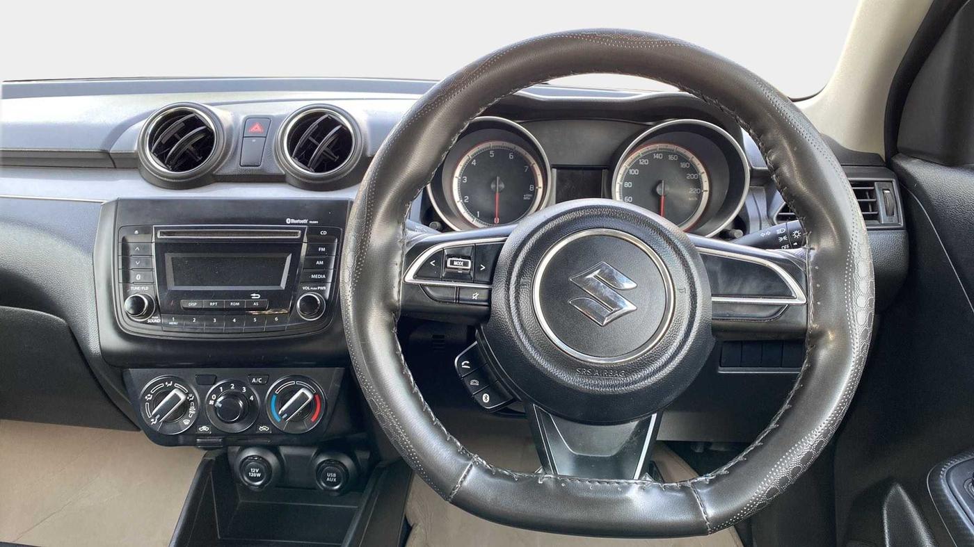 2018 Maruti Swift VXI AMT, Petrol, Automatic, 55,184 km, Steering Wheel Close Up