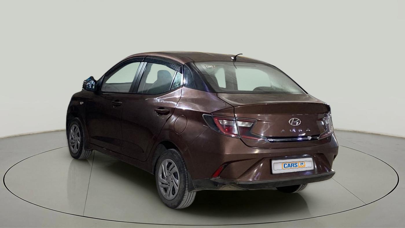 2020 Hyundai AURA S 1.2 CNG, CNG, Manual, 52,647 km, Left Back Diagonal