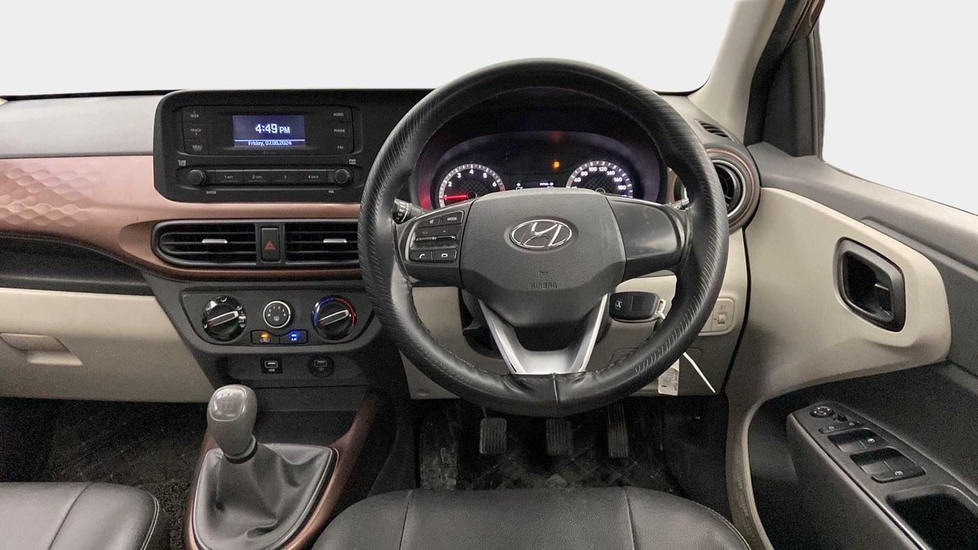2020 Hyundai AURA S 1.2 CNG, CNG, Manual, 52,647 km, Steering Wheel Close Up