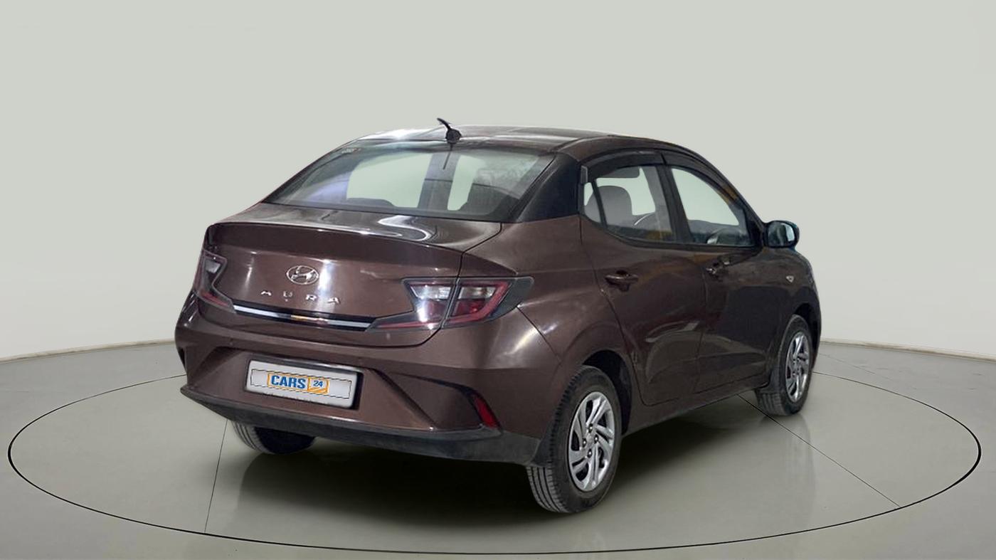 2020 Hyundai AURA S 1.2 CNG, CNG, Manual, 52,647 km, Right Back Diagonal