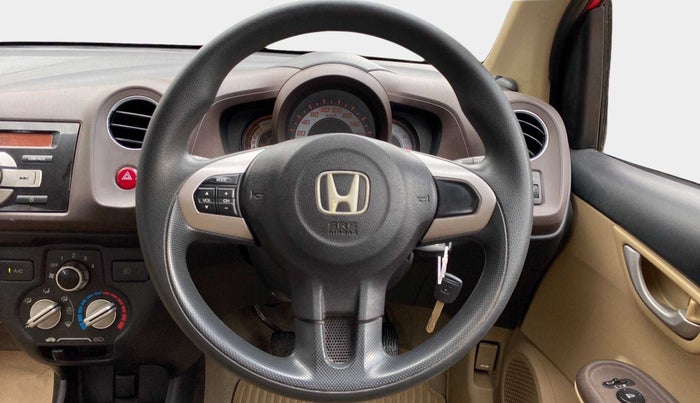 2012 Honda Brio V MT, Petrol, Manual, 68,895 km, Steering Wheel Close Up