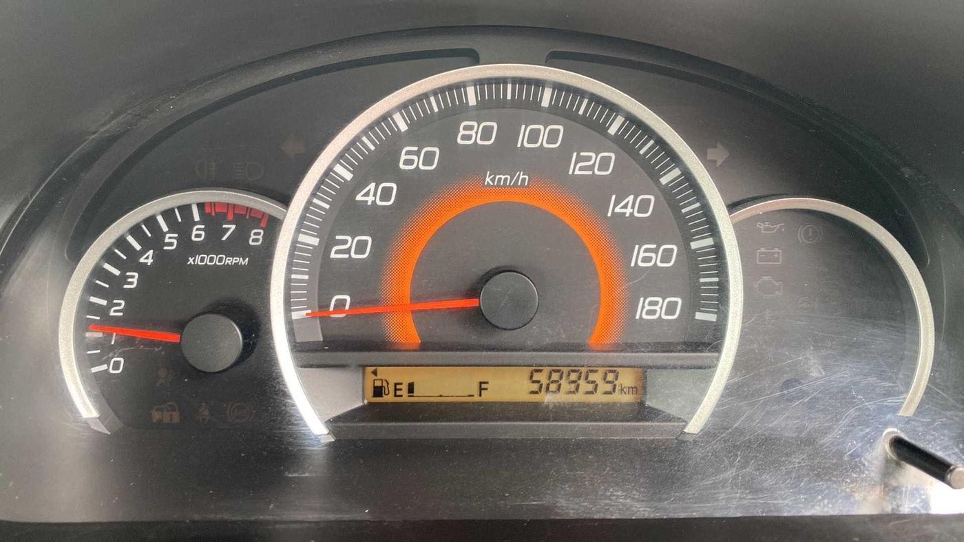 2016 Maruti Wagon R 1.0 VXI, Petrol, Manual, 58,967 km, Odometer Image