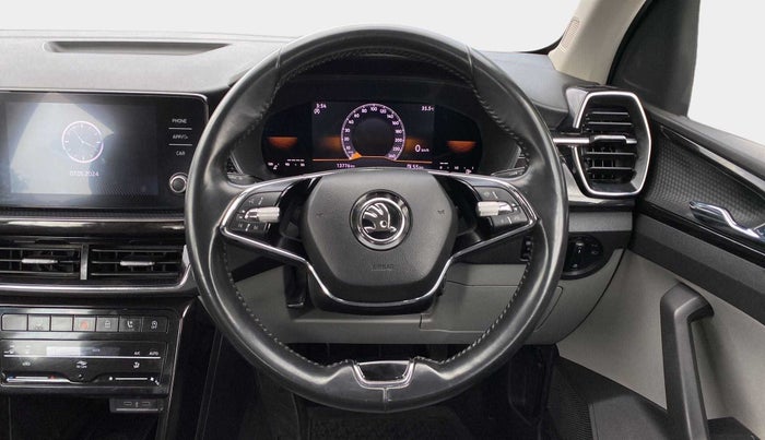 2022 Skoda KUSHAQ STYLE 1.0L TSI MT, Petrol, Manual, 13,974 km, Steering Wheel Close Up
