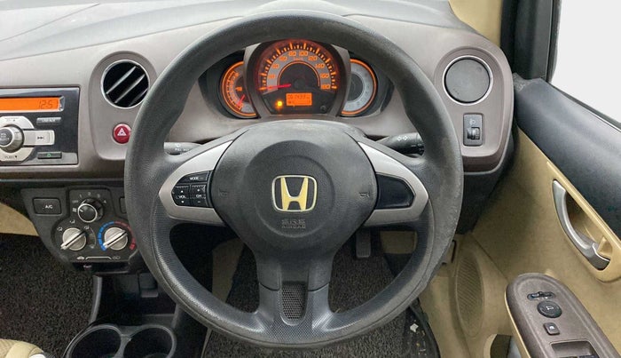 2013 Honda Brio V MT, Petrol, Manual, 61,406 km, Steering Wheel Close Up