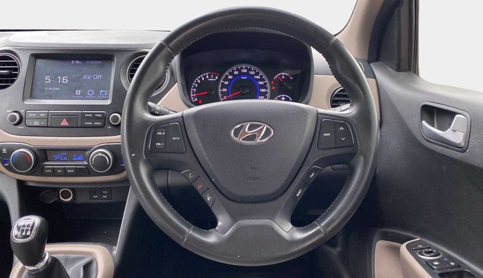 2017 Hyundai Grand i10 ASTA 1.2 KAPPA VTVT, Petrol, Manual, 45,448 km, Steering Wheel Close Up