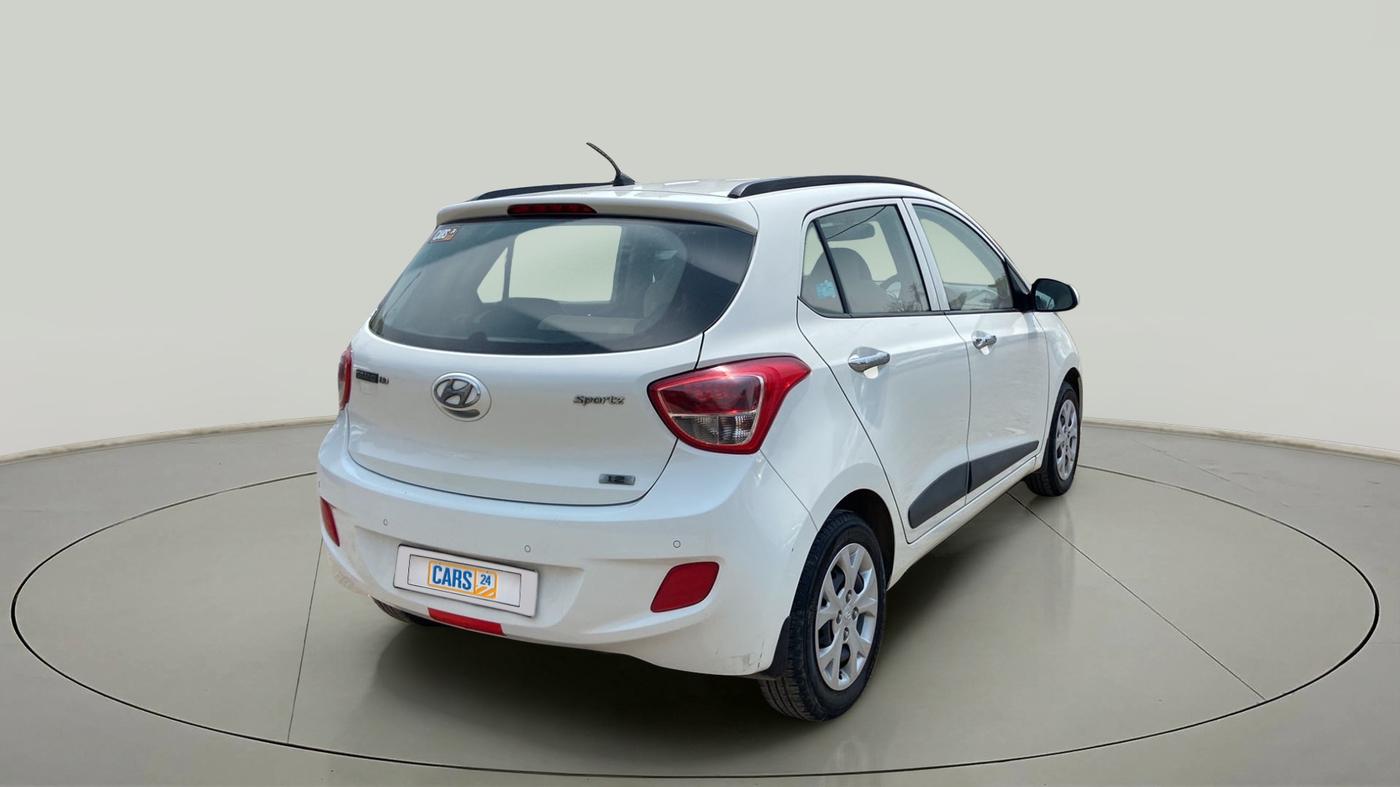 2014 Hyundai Grand i10 SPORTZ 1.2 KAPPA VTVT, Petrol, Manual, 24,833 km, Right Back Diagonal