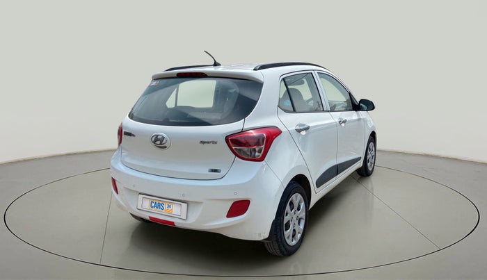 2014 Hyundai Grand i10 SPORTZ 1.2 KAPPA VTVT, Petrol, Manual, 24,833 km, Right Back Diagonal