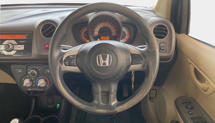 2014 Honda Brio S MT, CNG, Manual, 1,14,969 km, Steering Wheel Close Up