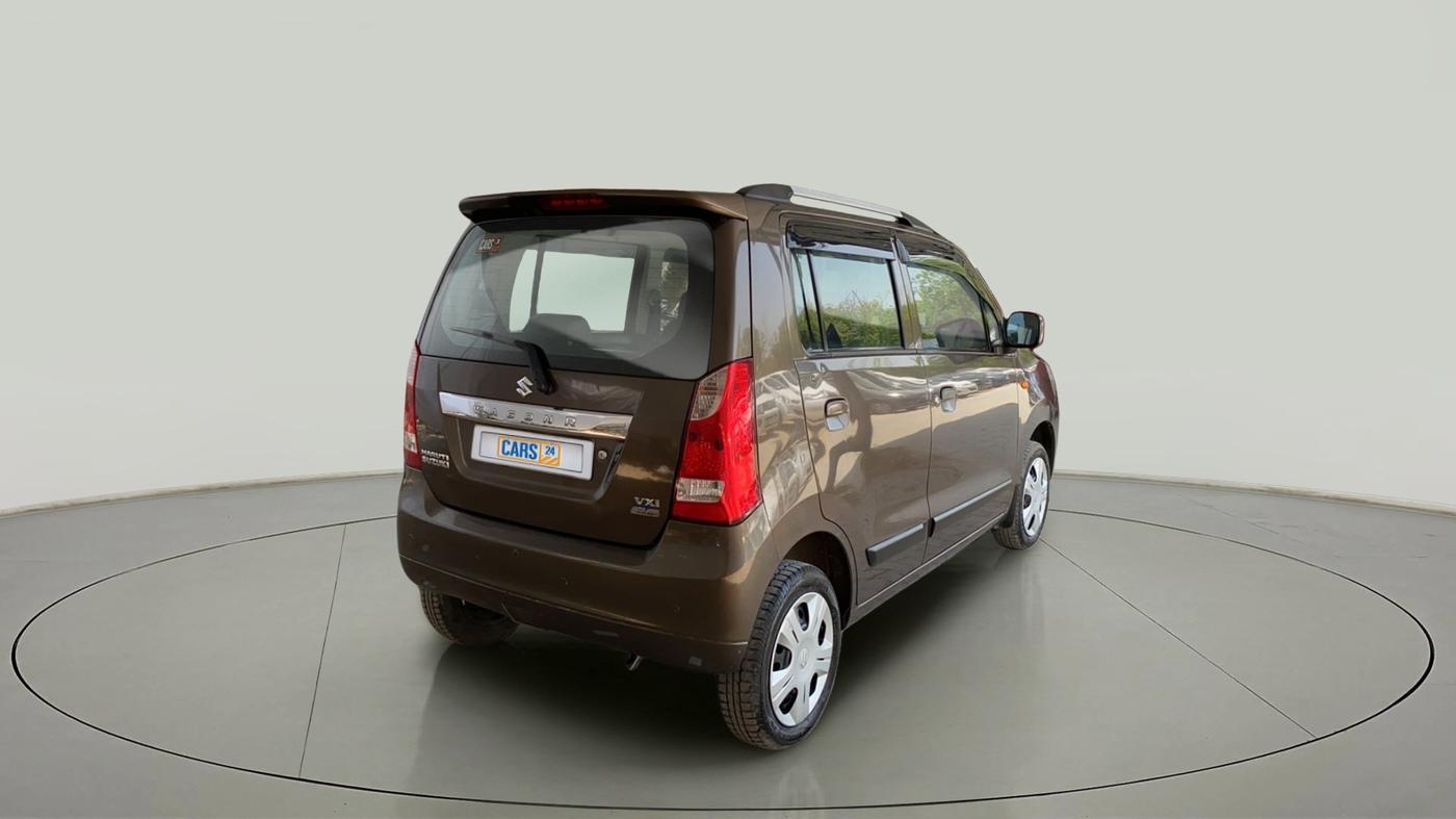 2017 Maruti Wagon R 1.0 VXI AMT, Petrol, Automatic, 19,767 km, Right Back Diagonal
