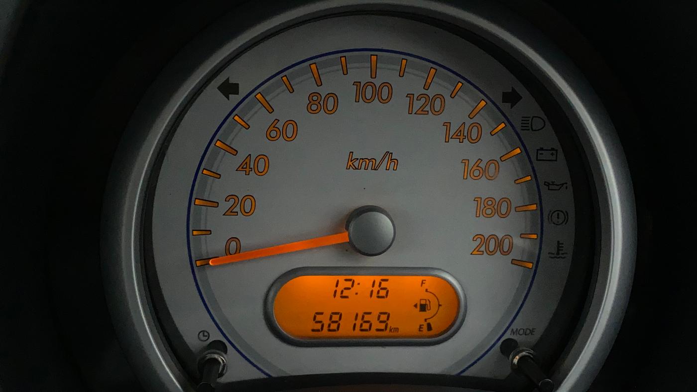2014 Maruti Ritz VXI, Petrol, Manual, 58,169 km, Odometer Image