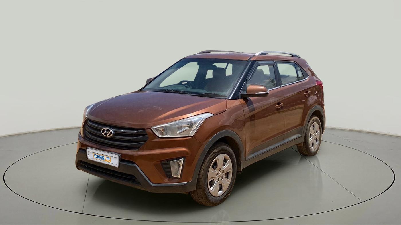 2016 Hyundai Creta E PLUS 1.6 PETROL, Petrol, Manual, 48,955 km, Left Front Diagonal