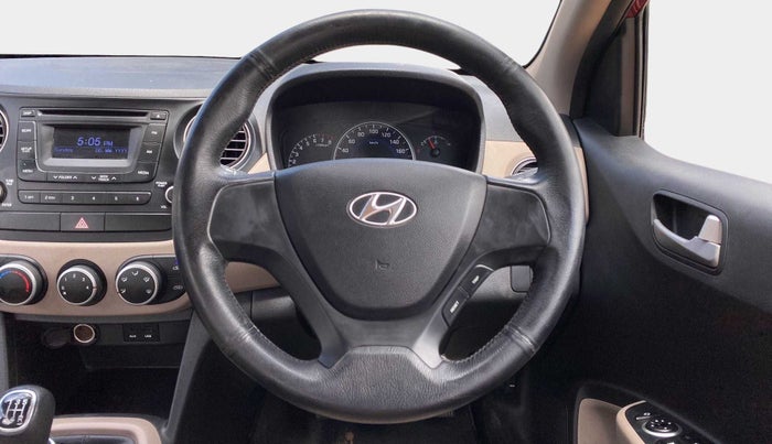 2015 Hyundai Grand i10 SPORTZ 1.2 KAPPA VTVT, Petrol, Manual, 26,534 km, Steering Wheel Close Up