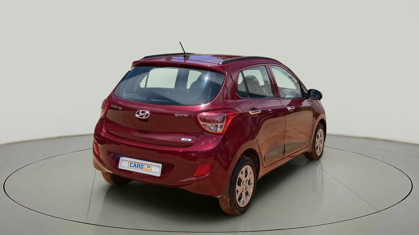 2015 Hyundai Grand i10 SPORTZ 1.2 KAPPA VTVT, Petrol, Manual, 26,534 km, Right Back Diagonal