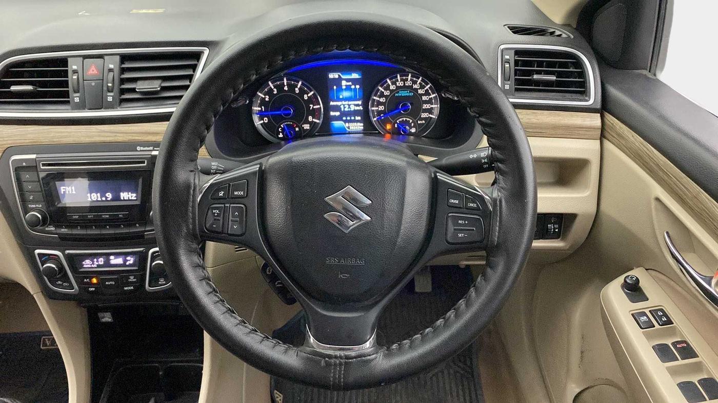 2020 Maruti Ciaz DELTA 1.5 SHVS MT PETROL, Petrol, Manual, 50,172 km, Steering Wheel Close Up