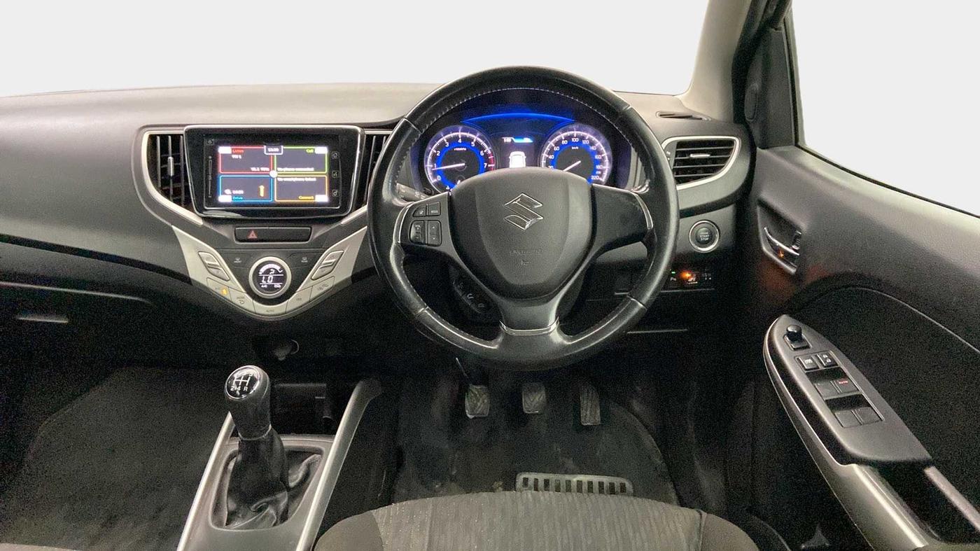 2015 Maruti Baleno ALPHA PETROL 1.2, CNG, Manual, 55,286 km, Steering Wheel Close Up