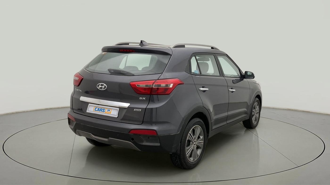 2017 Hyundai Creta SX PLUS AT 1.6 PETROL, Petrol, Automatic, 52,180 km, Right Back Diagonal