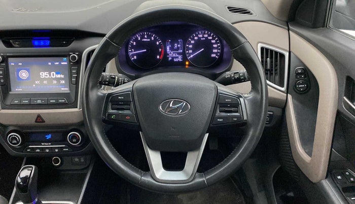 2017 Hyundai Creta SX PLUS AT 1.6 PETROL, Petrol, Automatic, 52,180 km, Steering Wheel Close Up
