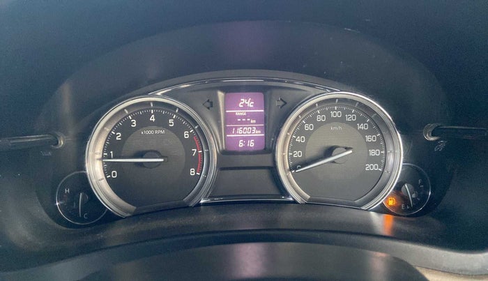 2016 Maruti Ciaz VXI+, Petrol, Manual, 1,16,105 km, Odometer Image
