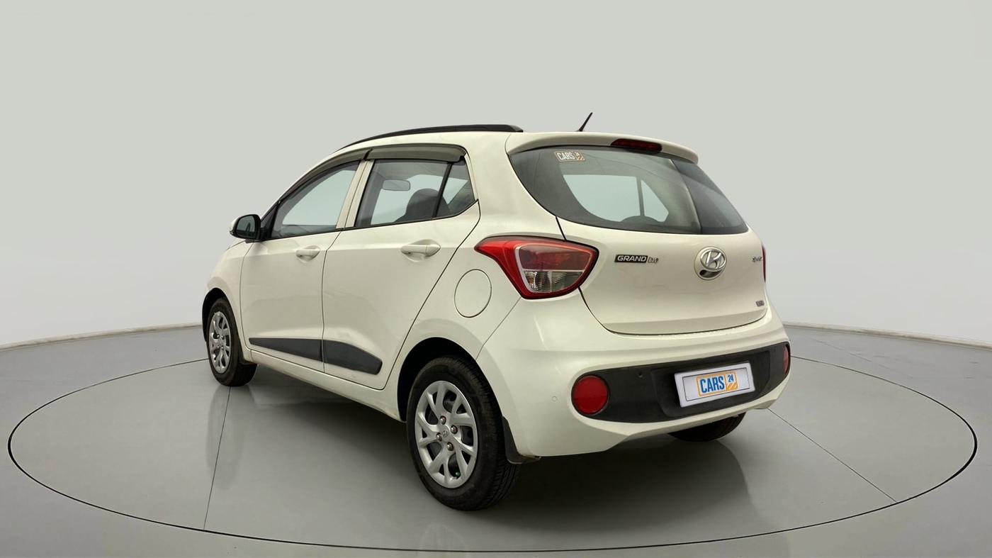 2017 Hyundai Grand i10 SPORTZ (O) 1.2 KAPPA VTVT, Petrol, Manual, 92,724 km, Left Back Diagonal