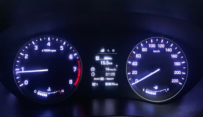 2015 Hyundai Elite i20 ASTA 1.2, Petrol, Manual, 80,808 km, Odometer Image