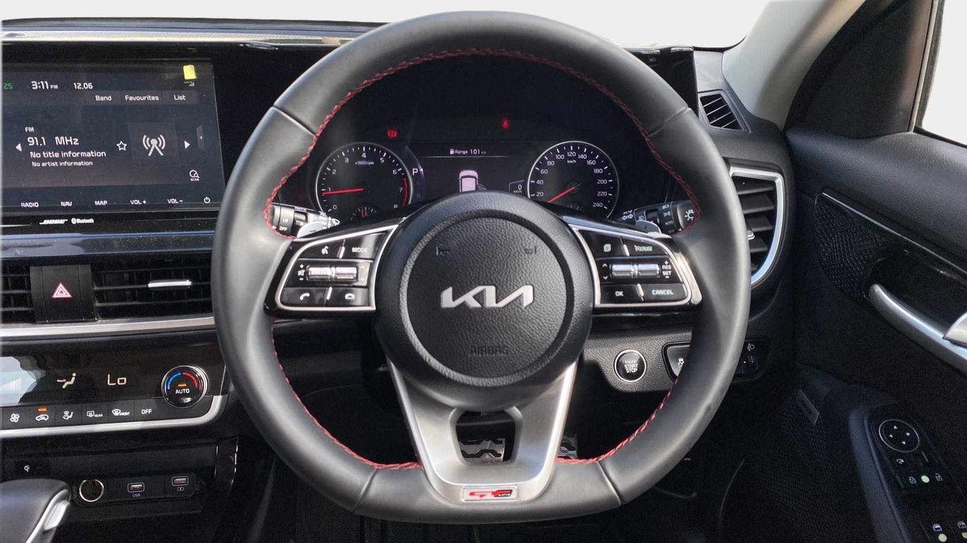 2023 KIA SELTOS GTX PLUS DCT 1.4 PETROL, Petrol, Automatic, 6,676 km, Steering Wheel Close Up