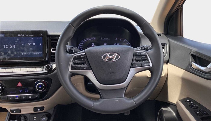 2021 Hyundai Verna SX (O) 1.5 VTVT IVT, Petrol, Automatic, 27,492 km, Steering Wheel Close Up