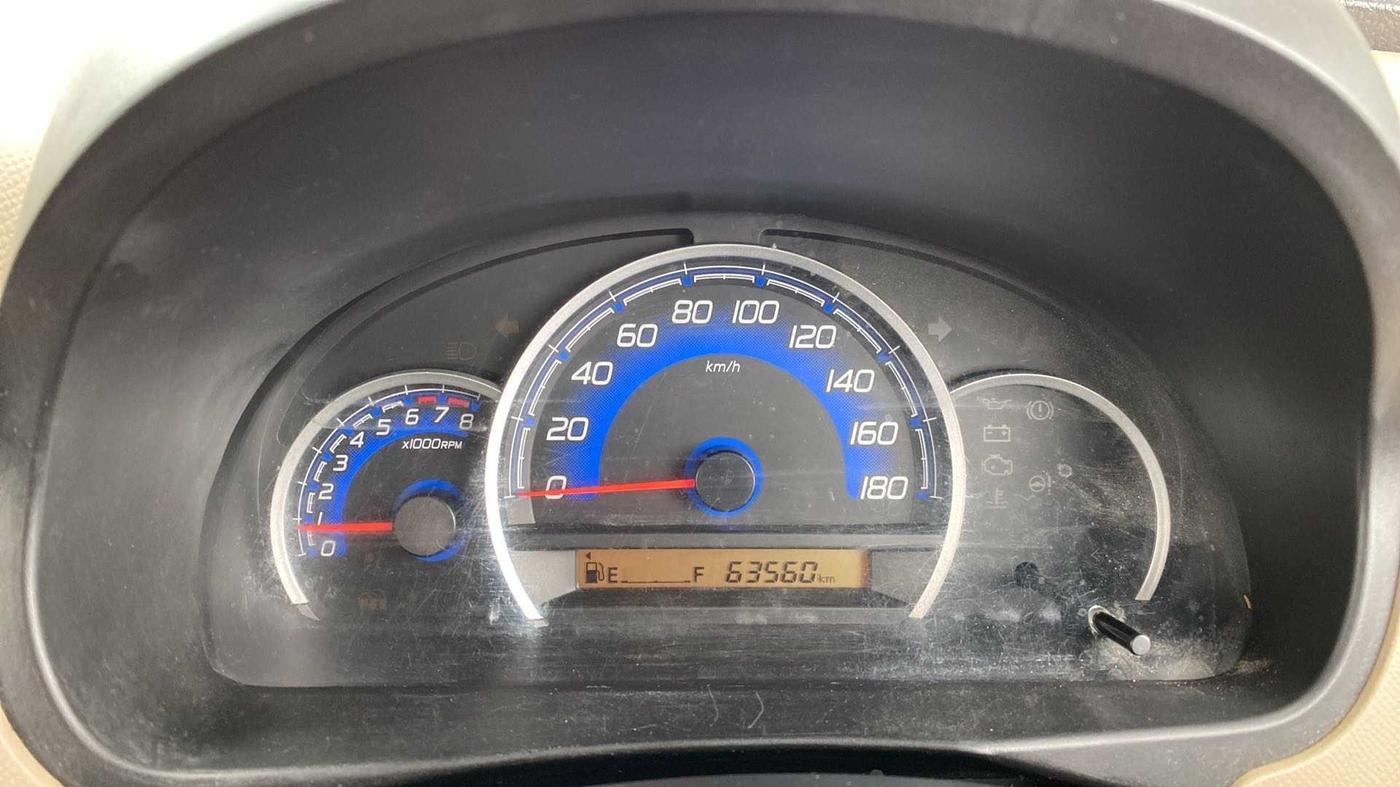 2017 Maruti Wagon R 1.0 VXI, Petrol, Manual, 63,537 km, Odometer Image
