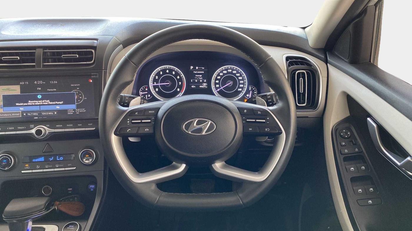 2021 Hyundai Creta SX IVT 1.5 PETROL, Petrol, Automatic, 45,076 km, Steering Wheel Close Up