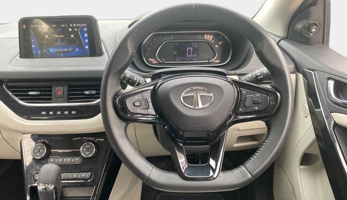 2023 Tata NEXON XZA PLUS SUNROOF DUAL TONE PETROL, Petrol, Automatic, 10,029 km, Steering Wheel Close Up