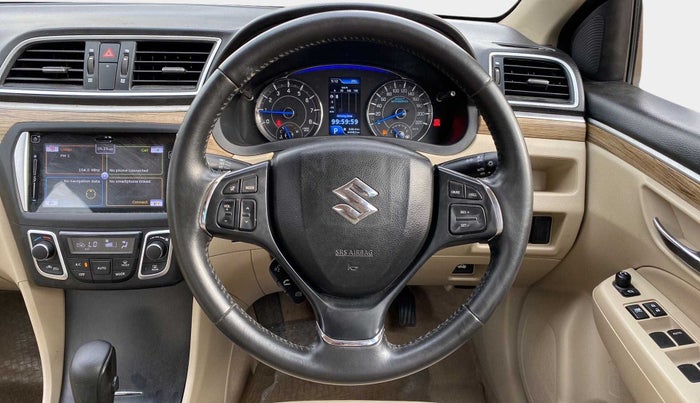 2020 Maruti Ciaz ALPHA  AT 1.5 SHVS PETROL, Petrol, Automatic, 45,074 km, Steering Wheel Close Up