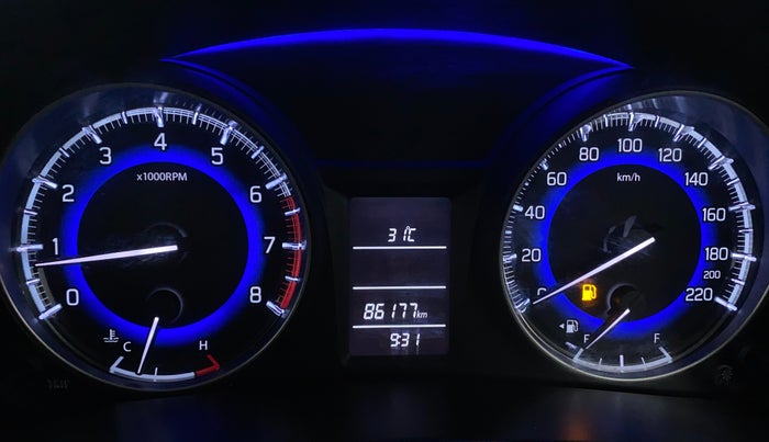 2016 Maruti Baleno DELTA PETROL 1.2, Petrol, Manual, 86,246 km, Odometer Image