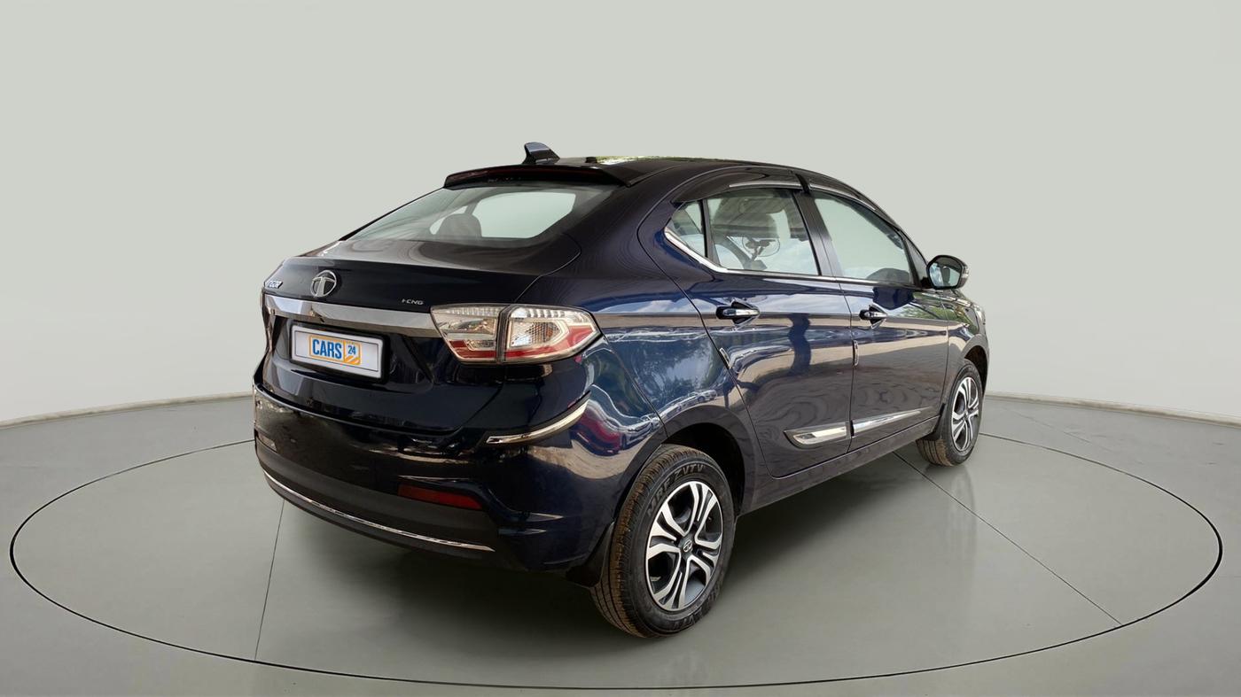 2023 Tata TIGOR XZ PLUS CNG LEATHERETTE PACK, CNG, Manual, 14,038 km, Right Back Diagonal
