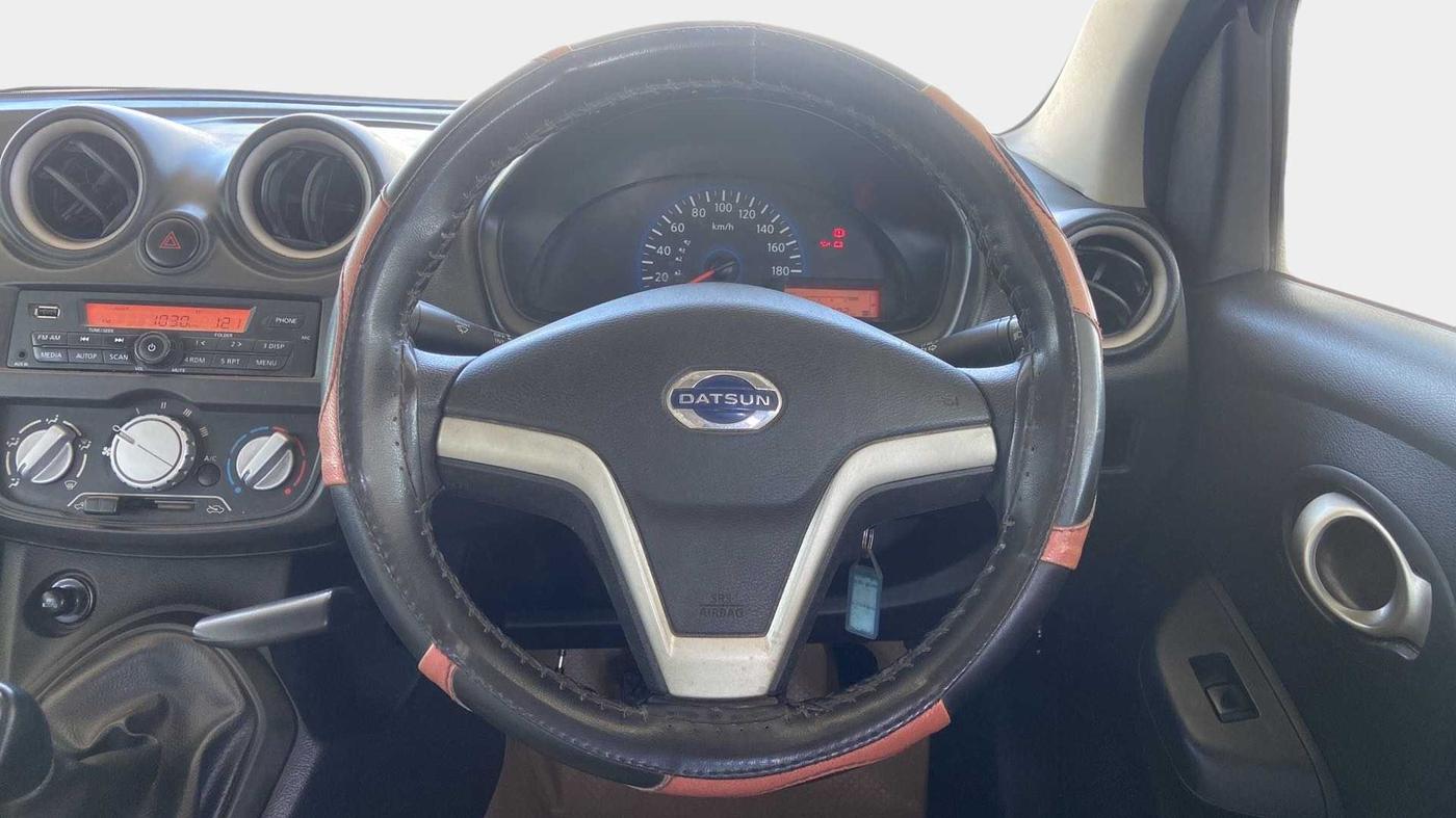 2018 Datsun Go Plus T (O), Petrol, Manual, 41,793 km, Steering Wheel Close Up