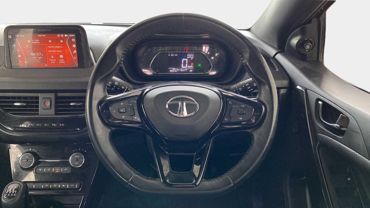 2022 Tata NEXON XZ PLUS (O) DIESEL DARK EDITION, Diesel, Manual, 26,543 km, Steering Wheel Close Up