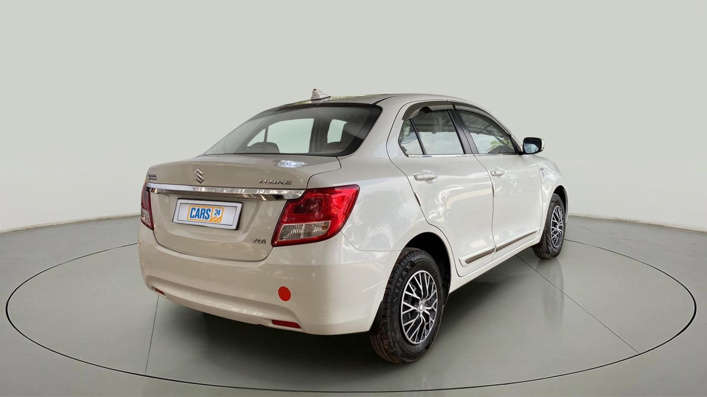 2017 Maruti Dzire VDI, Diesel, Manual, 73,038 km, Right Back Diagonal