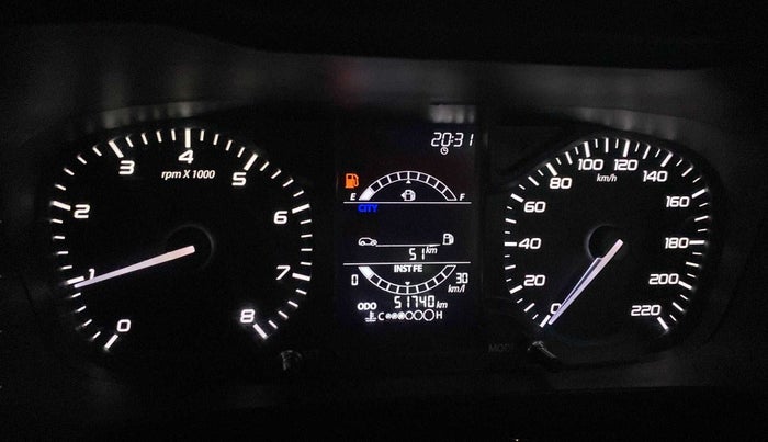 2021 Tata ALTROZ XT PETROL, Petrol, Manual, 51,733 km, Odometer Image