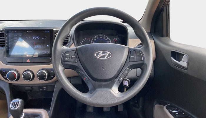 2016 Hyundai Grand i10 SPORTZ 1.2 KAPPA VTVT, Petrol, Manual, 49,460 km, Steering Wheel Close Up