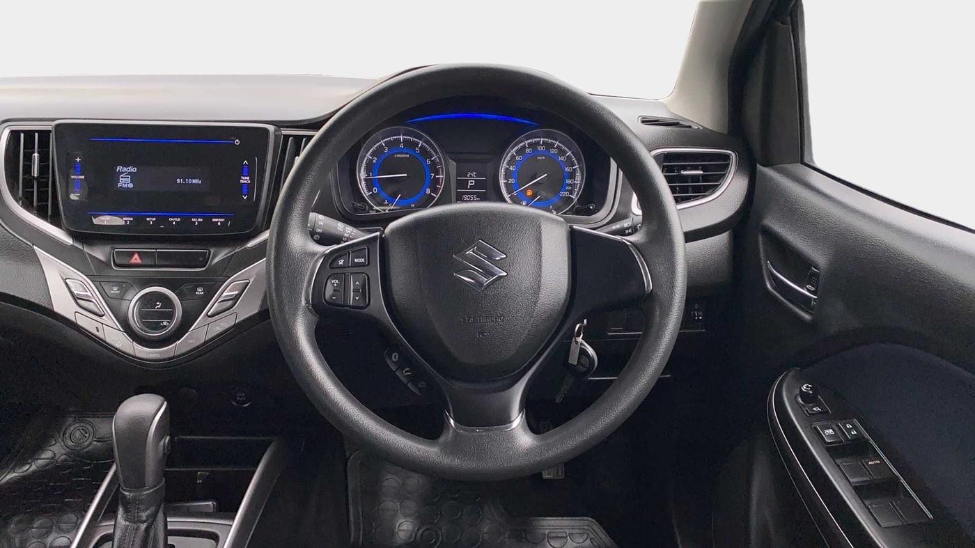 2021 Maruti Baleno DELTA CVT PETROL 1.2, Petrol, Automatic, 19,045 km, Steering Wheel Close Up