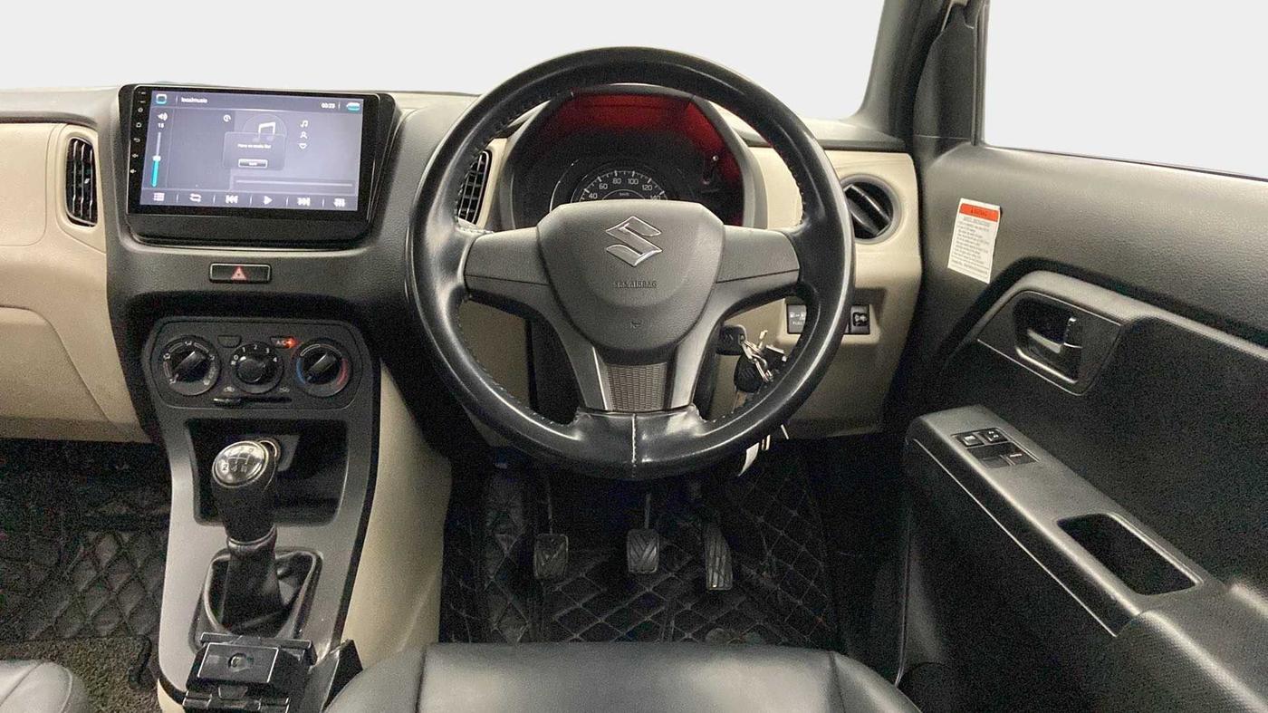 2019 Maruti New Wagon-R LXI CNG (O) 1.0, CNG, Manual, 35,595 km, Steering Wheel Close Up