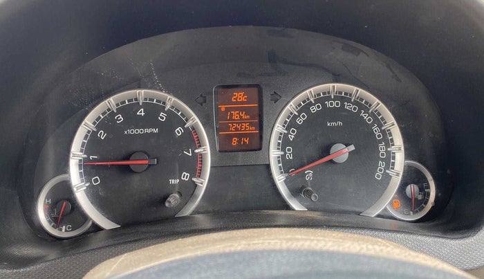 2014 Maruti Swift Dzire ZXI, Petrol, Manual, 72,270 km, Odometer Image