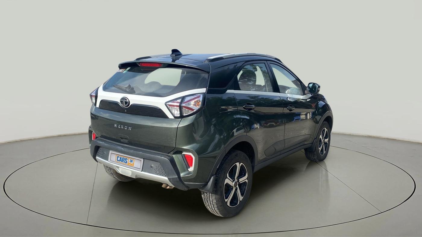 2021 Tata NEXON XZA PLUS PETROL, Petrol, Automatic, 7,358 km, Right Back Diagonal