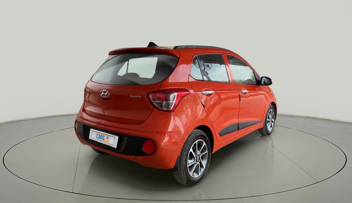 2018 Hyundai Grand i10 SPORTZ AT 1.2 KAPPA VTVT, Petrol, Automatic, 46,689 km, Right Back Diagonal