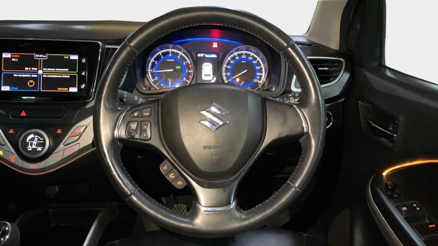2016 Maruti Baleno ALPHA PETROL 1.2, Petrol, Manual, 60,229 km, Steering Wheel Close Up