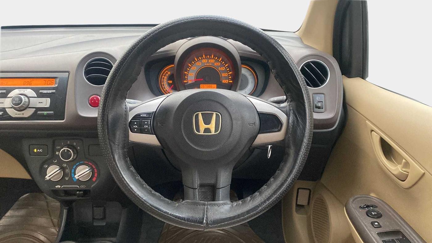 2013 Honda Brio S MT, Petrol, Manual, 57,360 km, Steering Wheel Close Up