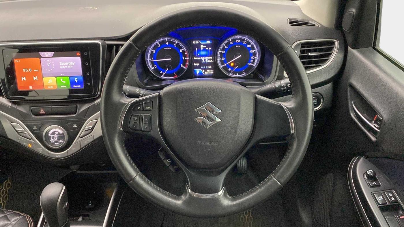 2019 Maruti Baleno ALPHA CVT PETROL 1.2, Petrol, Automatic, 32,201 km, Steering Wheel Close Up
