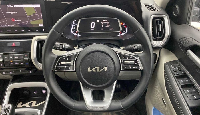 2021 KIA SONET HTX PLUS 1.0 IMT, Petrol, Manual, 26,930 km, Steering Wheel Close Up