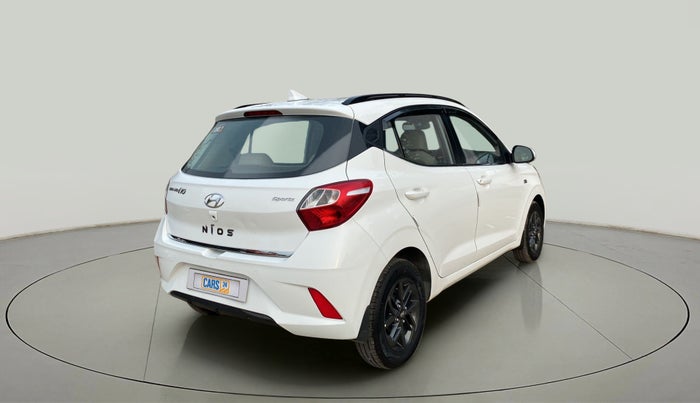 2019 Hyundai GRAND I10 NIOS SPORTZ AMT 1.2 KAPPA VTVT, Petrol, Automatic, 35,273 km, Right Back Diagonal