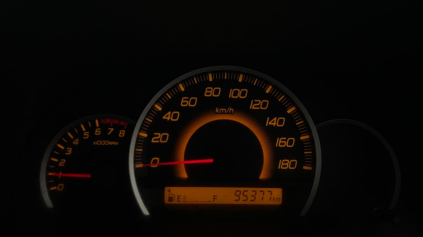 2012 Maruti Wagon R 1.0 VXI, Petrol, Manual, 95,377 km, Odometer Image