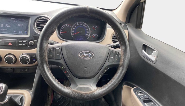 2017 Hyundai Grand i10 SPORTZ (O) 1.2 KAPPA VTVT, Petrol, Manual, 64,064 km, Steering Wheel Close Up