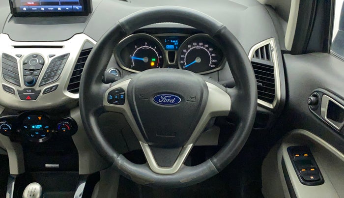 2016 Ford Ecosport TITANIUM 1.5L DIESEL, Diesel, Manual, 1,06,995 km, Steering Wheel Close Up